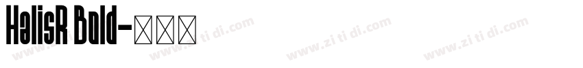 HalisR Bold字体转换
